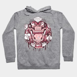 Pink and White Mystic Aquarius Vase Hoodie